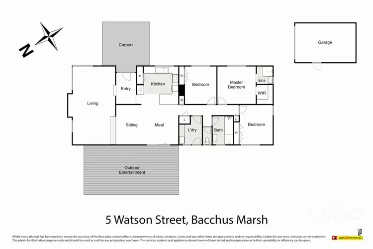 Floorplan of Homely house listing, 5 Watson Street, Bacchus Marsh VIC 3340