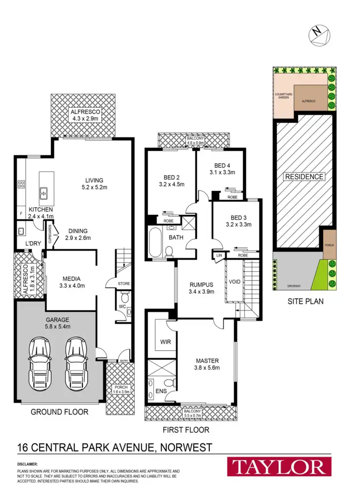 Floorplan of Homely house listing, 16 Central Park Avenue, Norwest NSW 2153