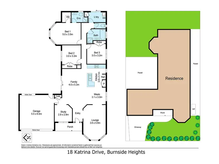 Floorplan of Homely house listing, 18 Katrina Drive, Burnside Heights VIC 3023