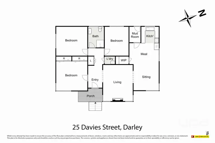 Floorplan of Homely house listing, 25 Davies Street, Darley VIC 3340