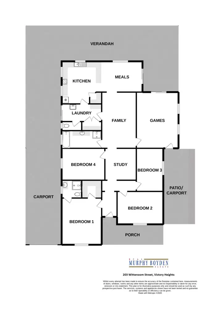 Floorplan of Homely house listing, 203 Wittenoom Street, Victory Heights WA 6432