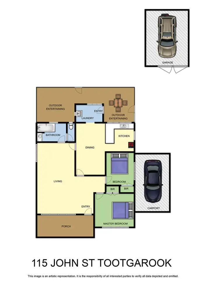 Floorplan of Homely house listing, 115 John Street, Tootgarook VIC 3941