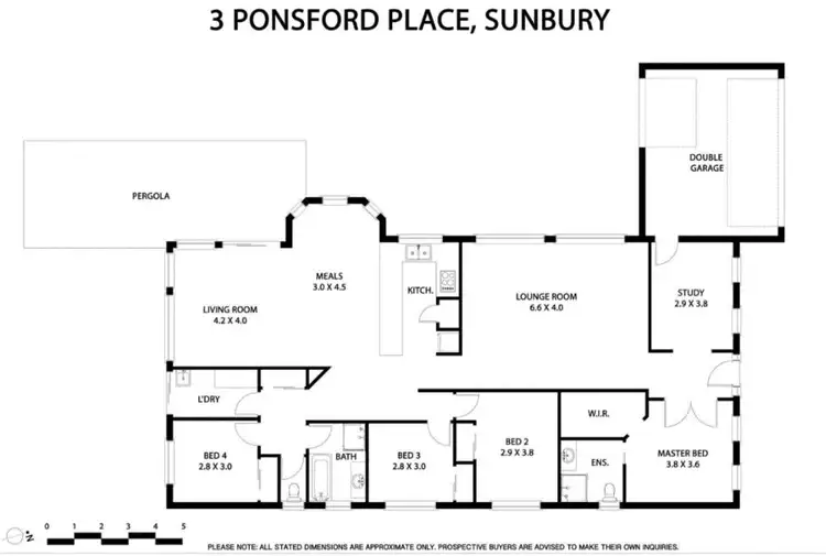 Floorplan of Homely house listing, 3 Ponsford Place, Sunbury VIC 3429
