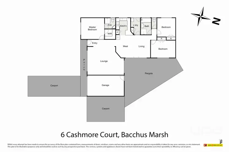 Floorplan of Homely house listing, 6 Cashmore Court, Bacchus Marsh VIC 3340