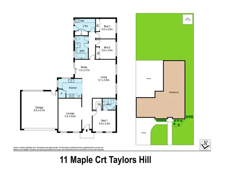 Floorplan of Homely house listing, 11 Maple Court, Taylors Hill VIC 3037