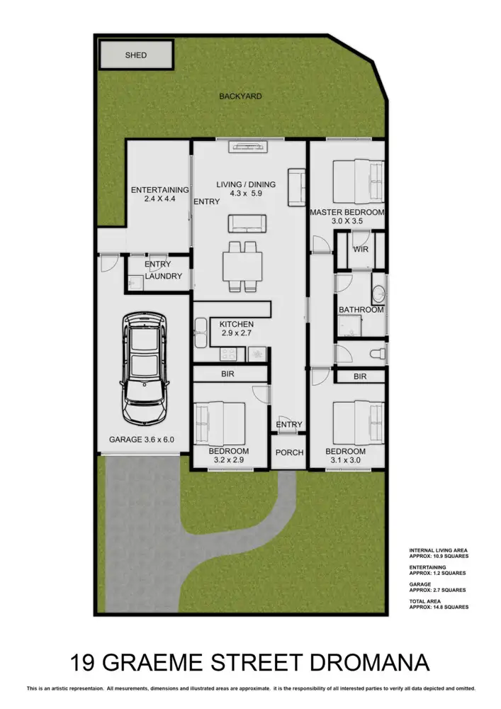 Floorplan of Homely unit listing, 19 Graeme Street, Dromana VIC 3936