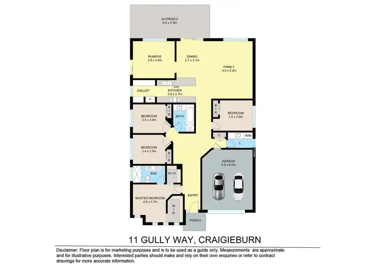 Floorplan of Homely house listing, 11 Gully Way, Craigieburn VIC 3064