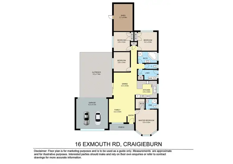 Floorplan of Homely house listing, 16 Exmouth Road, Craigieburn VIC 3064