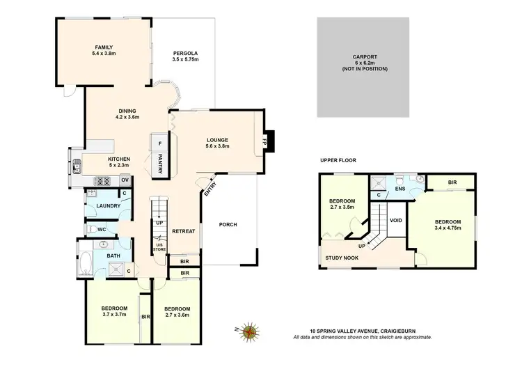 Floorplan of Homely house listing, 10 Spring Valley Avenue, Craigieburn VIC 3064