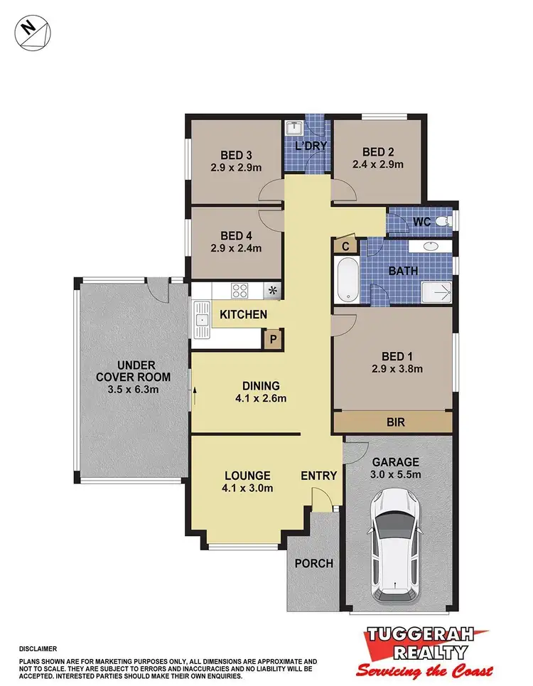 Floorplan of Homely house listing, 12 Burbank Drive, Tuggerah NSW 2259