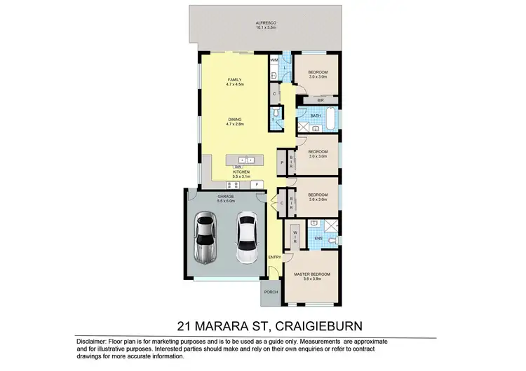 Floorplan of Homely house listing, 21 Marara Street, Craigieburn VIC 3064