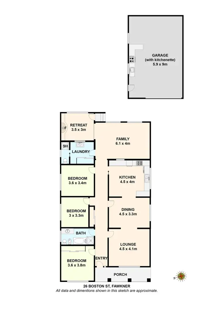 Floorplan of Homely house listing, 26 Boston Street, Fawkner VIC 3060