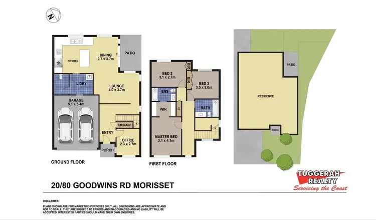 Floorplan of Homely townhouse listing, 20/80 Goodwins Rd, Morisset NSW 2264