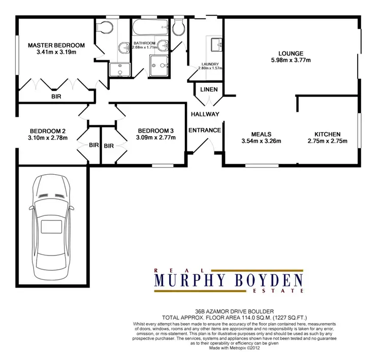 Floorplan of Homely house listing, 36B Azamor Drive, Boulder WA 6432