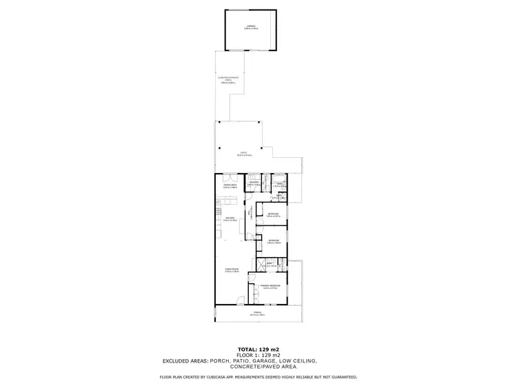 Floorplan of Homely unit listing, 129B Varden Street, Piccadilly WA 6430