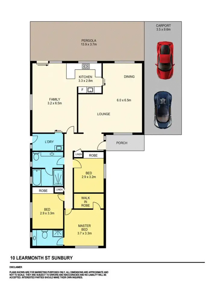 Floorplan of Homely house listing, 10 Learmonth Street, Sunbury VIC 3429