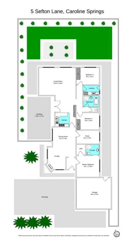 Floorplan of Homely house listing, 5 Sefton Lane, Caroline Springs VIC 3023