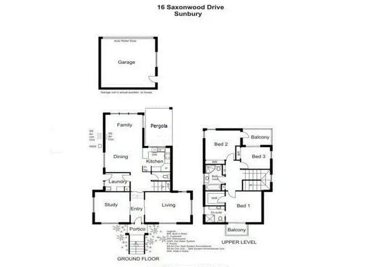 Floorplan of Homely house listing, 16 Saxonwood Drive, Sunbury VIC 3429