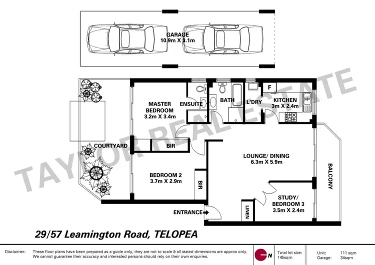 Floorplan of Homely unit listing, 29/57 Leamington Road, Telopea NSW 2117