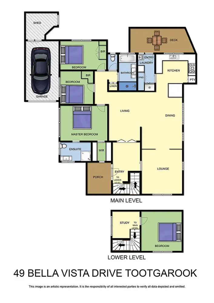 Floorplan of Homely house listing, 49 Bella Vista Drive, Tootgarook VIC 3941