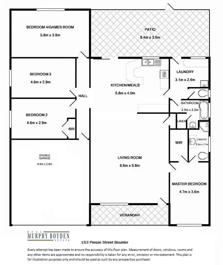 Floorplan of Homely house listing, 153 Piesse Street, Boulder WA 6432
