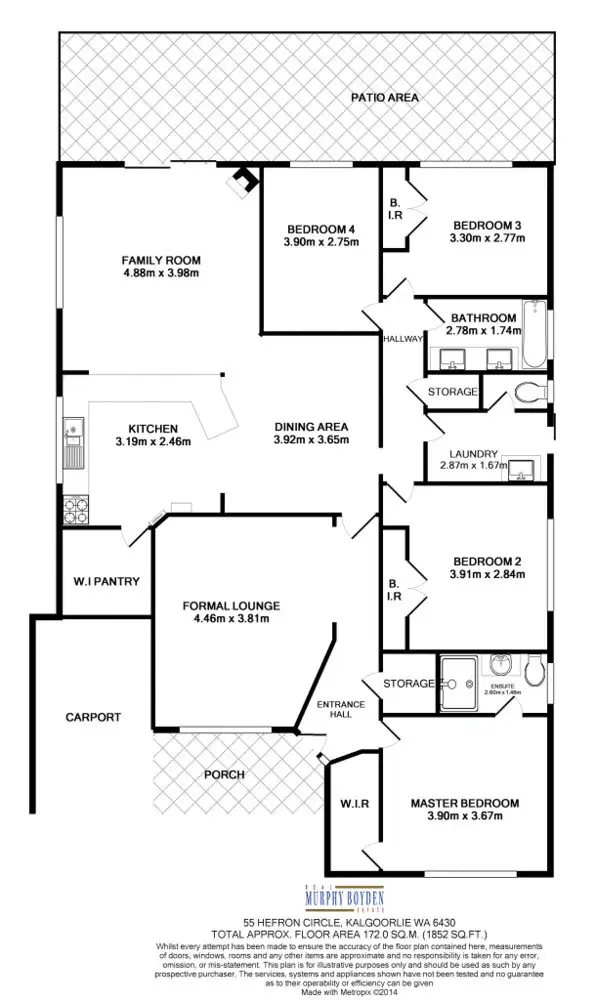 Floorplan of Homely house listing, 55 Hefron Circle, Somerville WA 6430