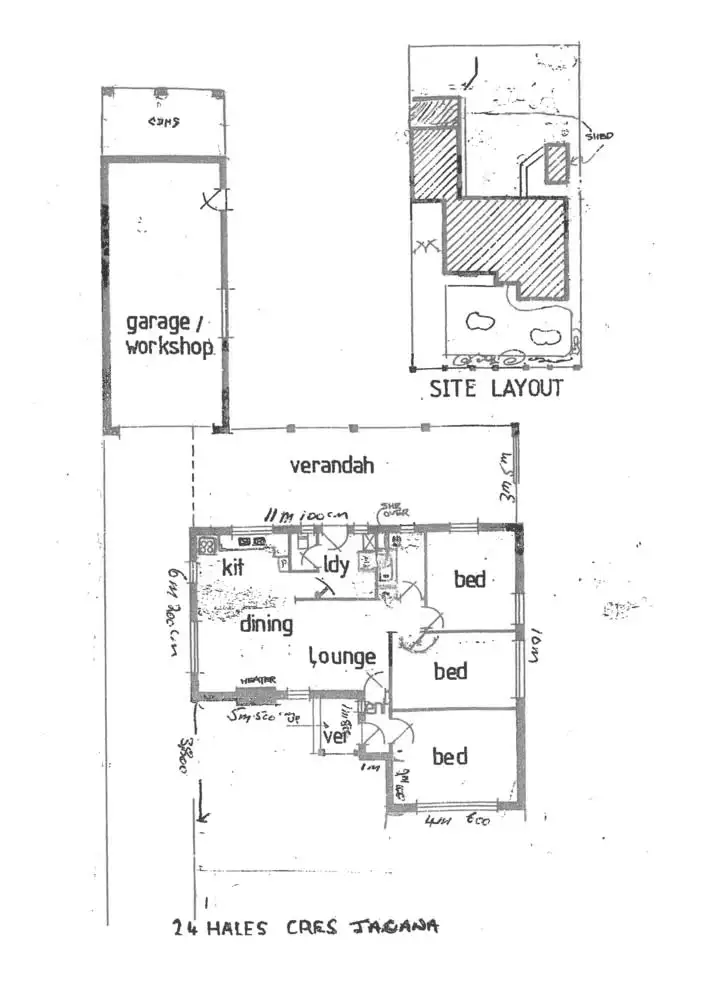 Floorplan of Homely house listing, 24 Hales Crescent, Jacana VIC 3047