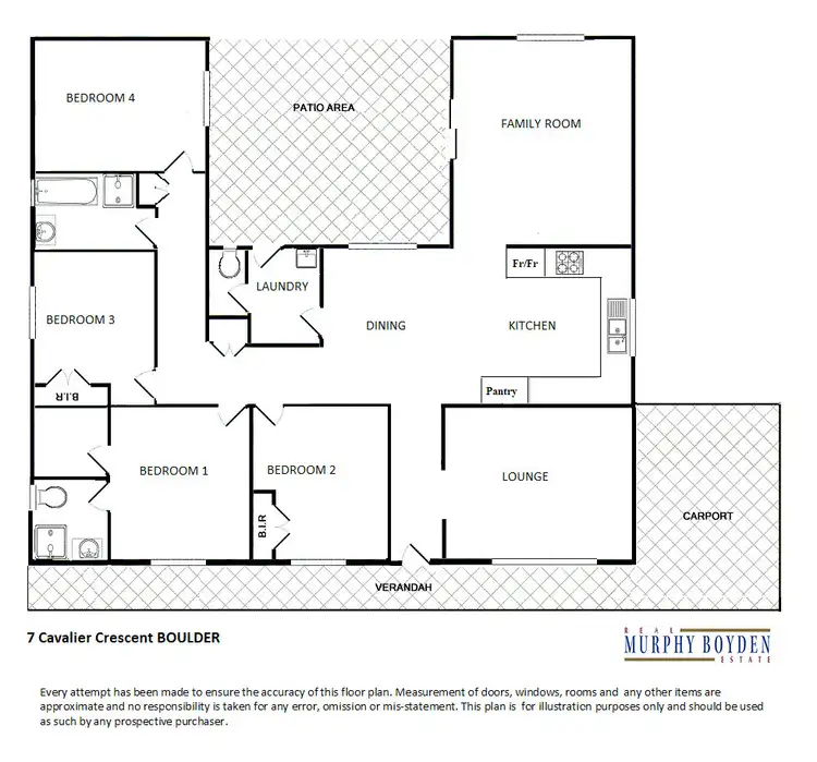 Floorplan of Homely house listing, 7 Cavalier Crescent, Boulder WA 6432