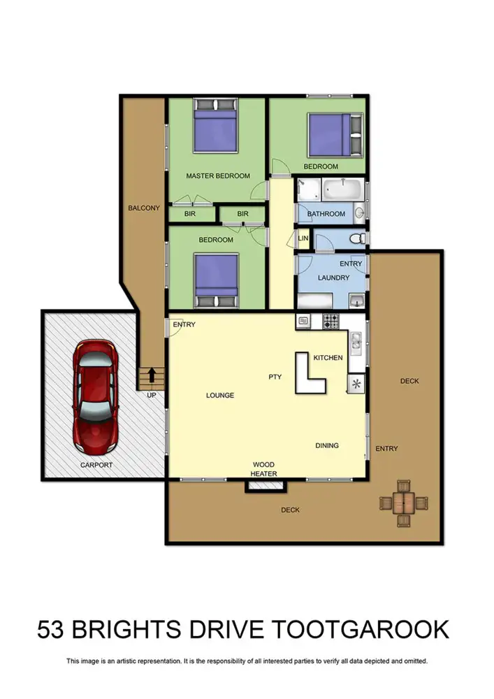 Floorplan of Homely house listing, 53 Brights Drive, Tootgarook VIC 3941
