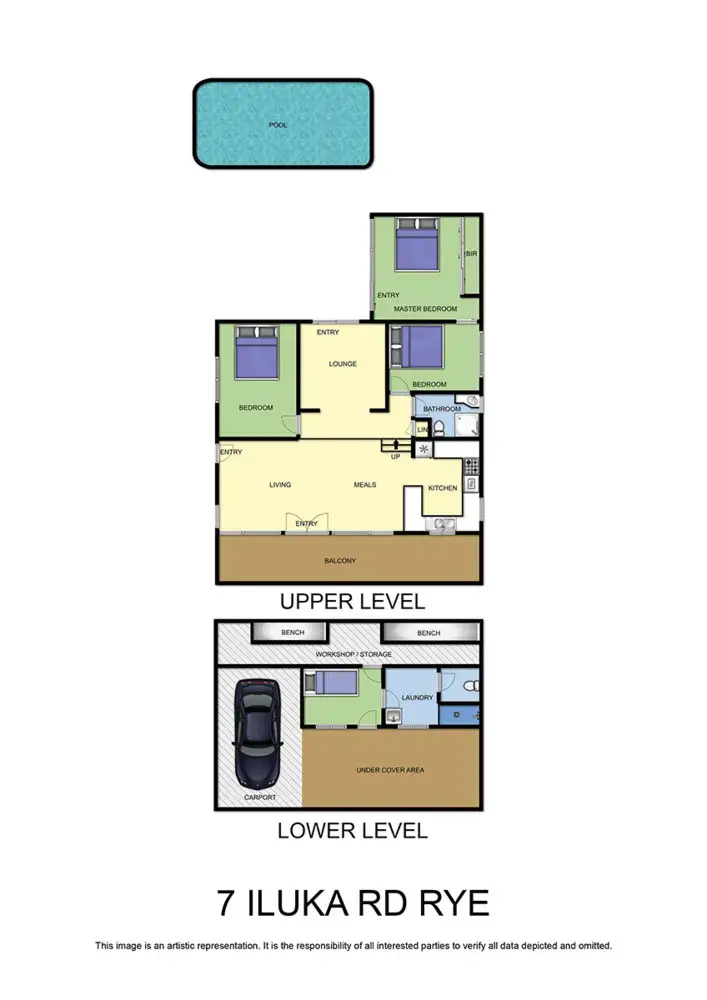 Floorplan of Homely house listing, 7 Iluka Road, Rye VIC 3941