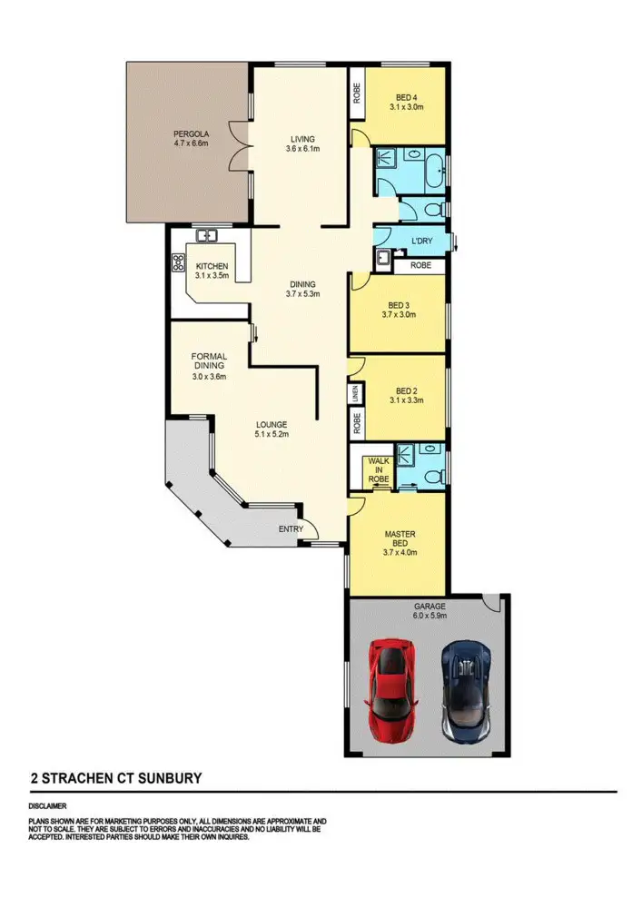 Floorplan of Homely house listing, 2 Strachen Court, Sunbury VIC 3429
