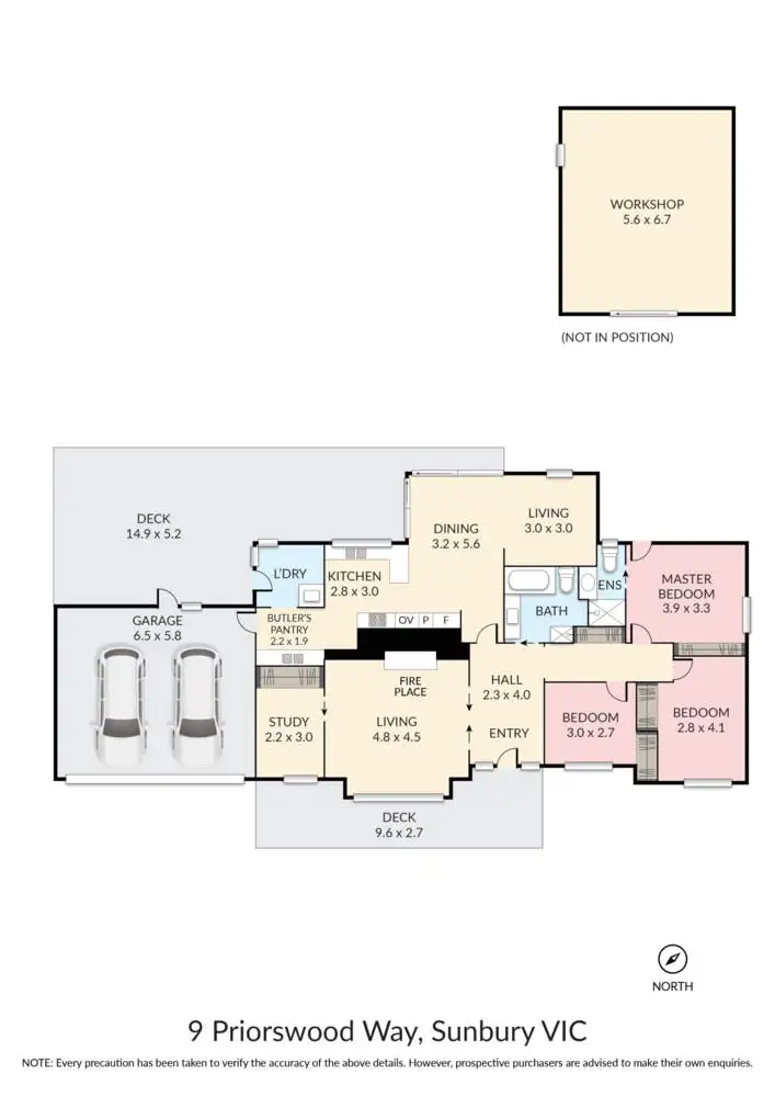 Floorplan of Homely house listing, 9 Priorswood Way, Sunbury VIC 3429
