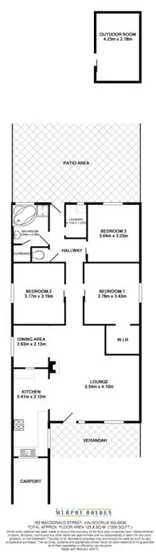 Floorplan of Homely house listing, 193 Macdonald St, Kalgoorlie WA 6430