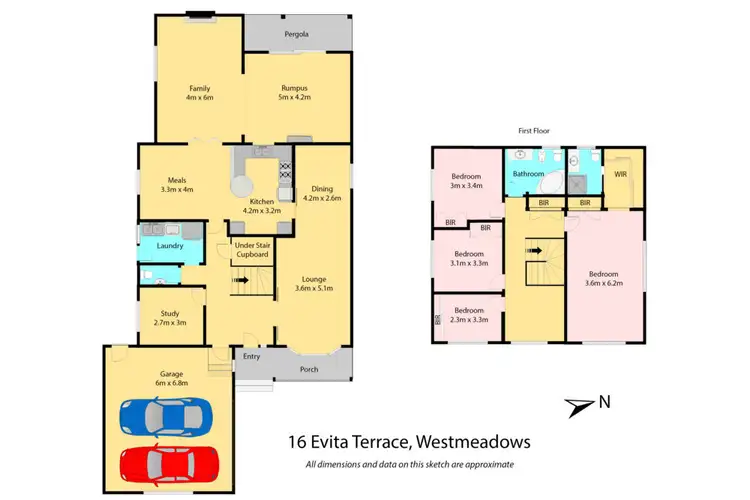 Floorplan of Homely house listing, 16 Evita Terrace, Westmeadows VIC 3049