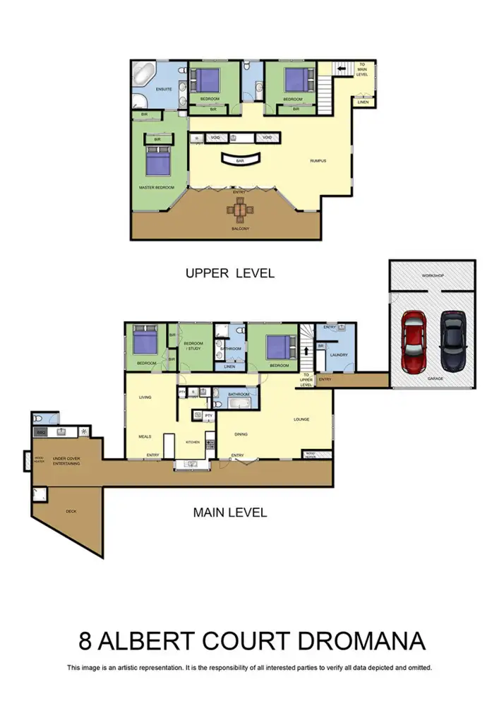 Floorplan of Homely house listing, 8 Albert Court, Dromana VIC 3936
