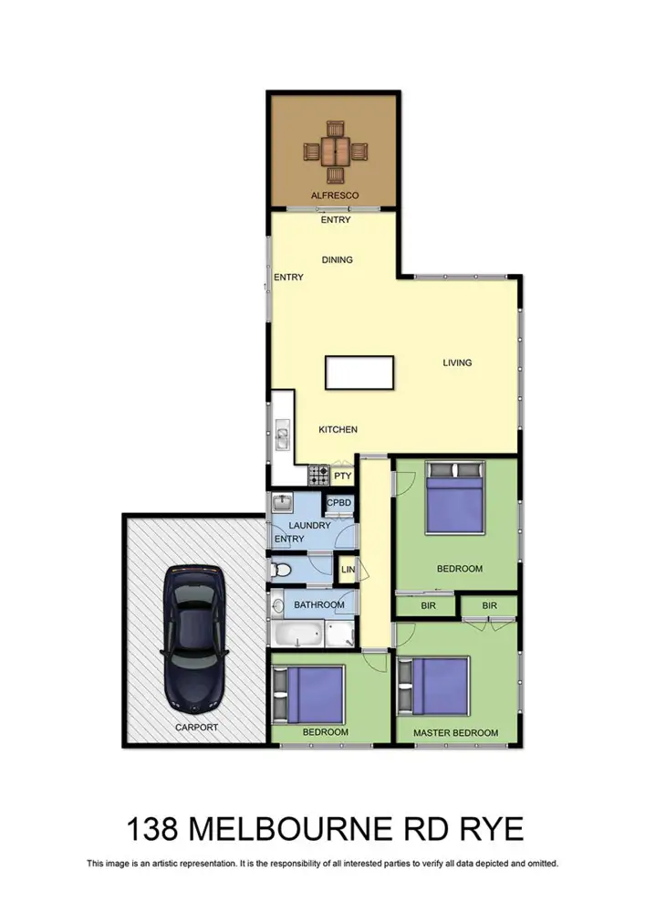 Floorplan of Homely house listing, 138 Melbourne Road, Rye VIC 3941