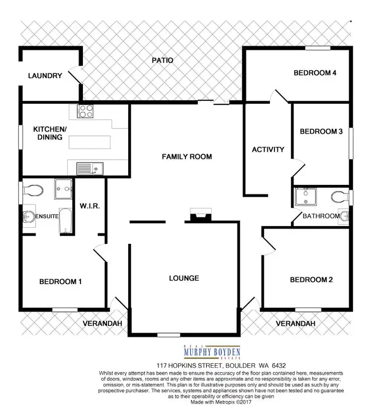 Floorplan of Homely house listing, 117 Hopkins Street, Boulder WA 6432