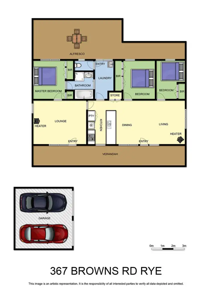 Floorplan of Homely house listing, 367 Browns Road, Rye VIC 3941