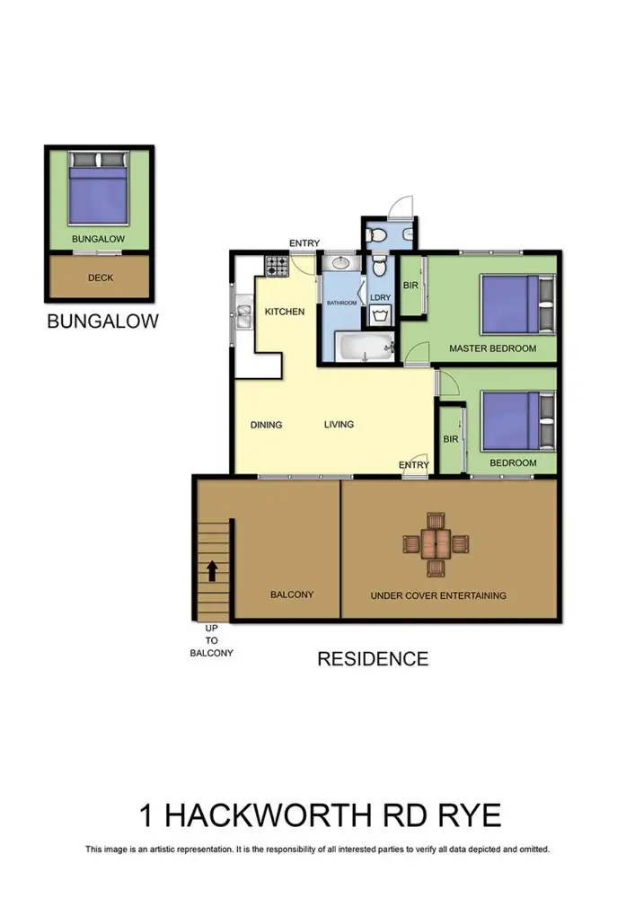Floorplan of Homely house listing, 1 Hackworth Road, Rye VIC 3941