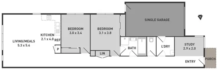 Floorplan of Homely house listing, 31 Goulding Drive, Plumpton VIC 3335