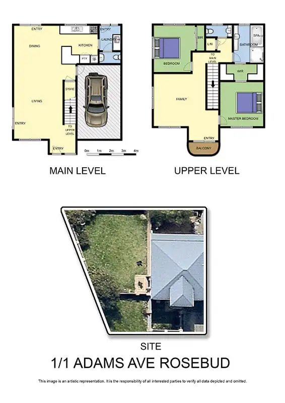 Floorplan of Homely townhouse listing, 1/1 Adams Avenue, Rosebud VIC 3939