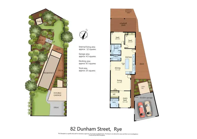 Floorplan of Homely house listing, 82 Dunham Street, Rye VIC 3941