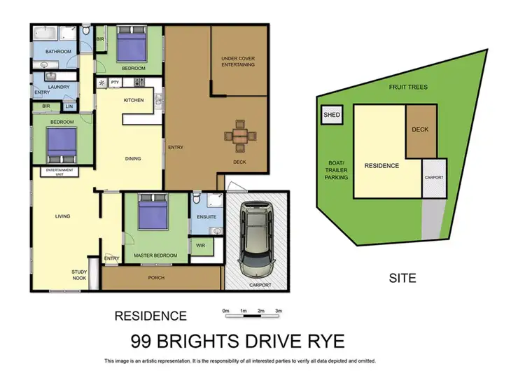 Floorplan of Homely house listing, 99 Brights Drive, Rye VIC 3941