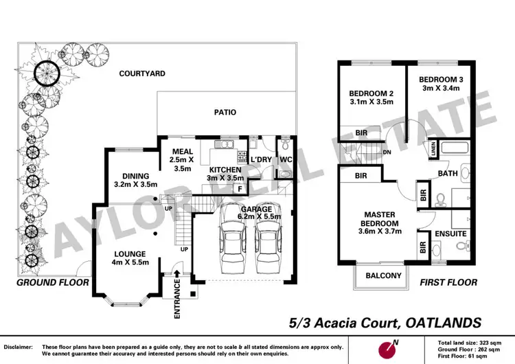 Floorplan of Homely townhouse listing, 5/3 Acacia Court, Oatlands NSW 2117