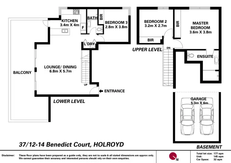 Floorplan of Homely unit listing, 37/12-14 Benedict Court, Holroyd NSW 2142