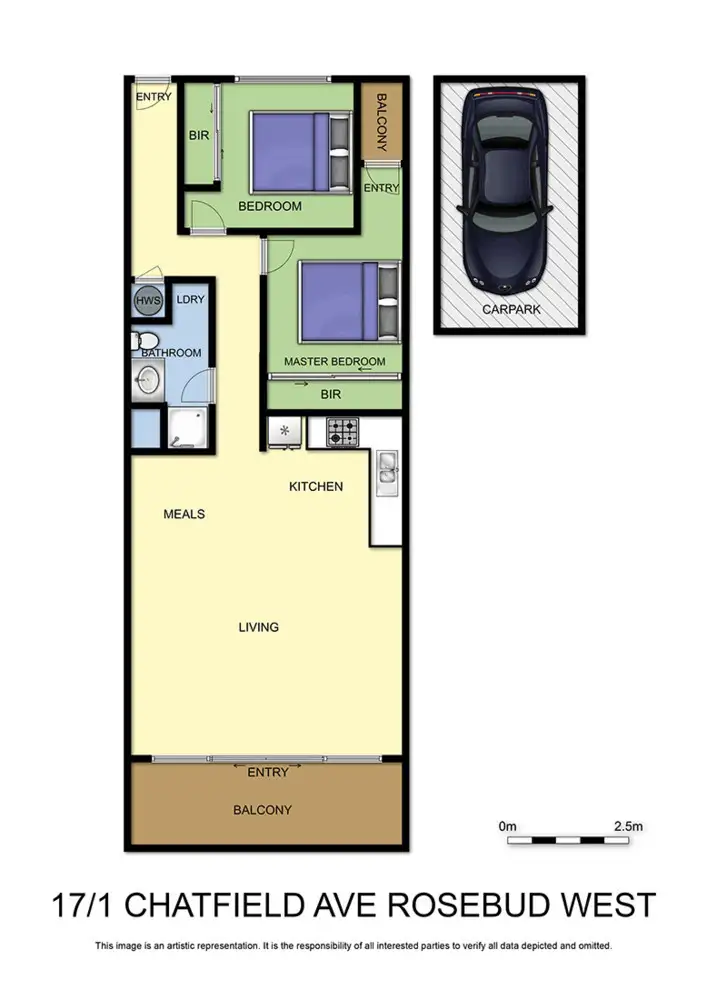Floorplan of Homely townhouse listing, 17/1 Chatfield Avenue (Corner Point Nepean Road), Rosebud West VIC 3940
