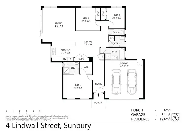 Floorplan of Homely house listing, 4 Lindwall Street, Sunbury VIC 3429