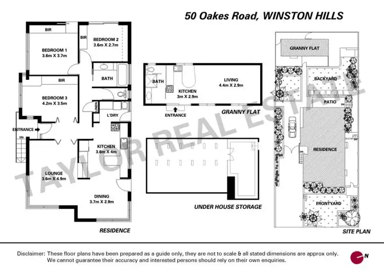 Floorplan of Homely house listing, 50 Oakes Road, Winston Hills NSW 2153
