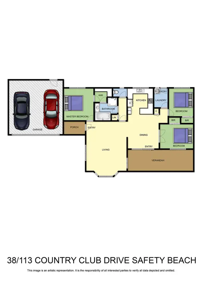 Floorplan of Homely unit listing, 38/113 Country Club Drive, Safety Beach VIC 3936