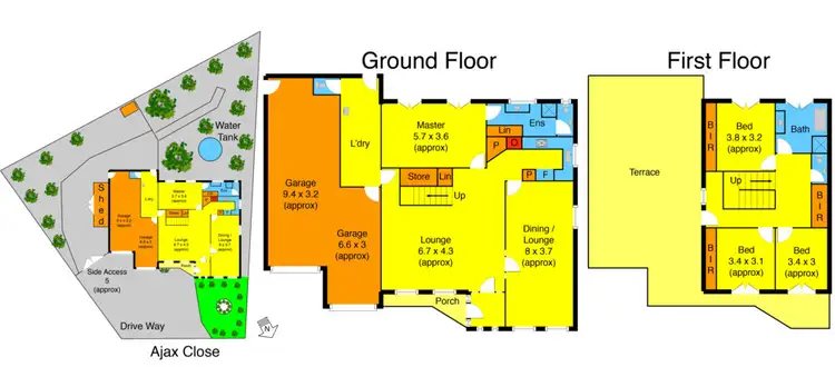Floorplan of Homely house listing, 1 Ajax Close, Keilor Downs VIC 3038